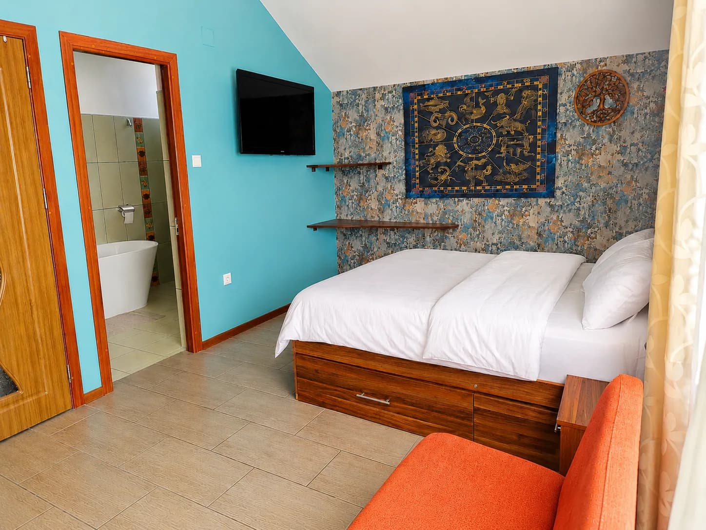 Bedroom with private bathroom